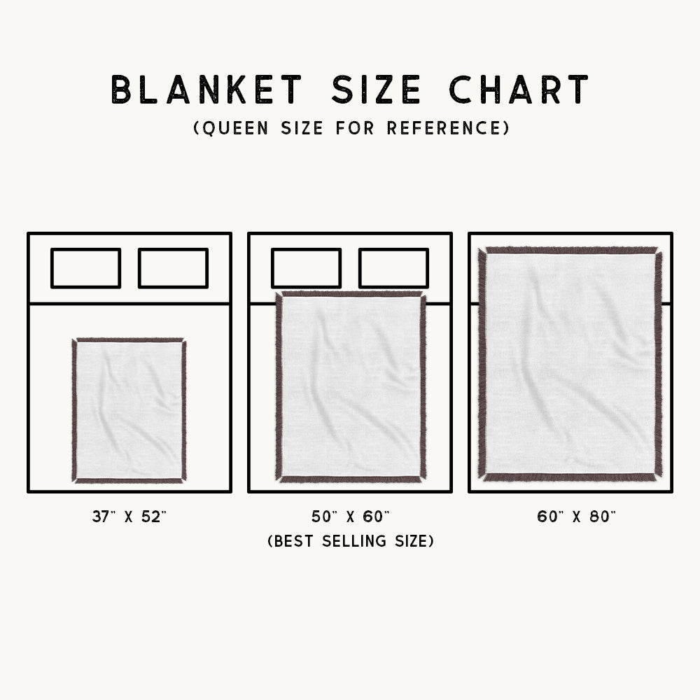 His and Hers Skulls Personalized Couple Woven Blanket