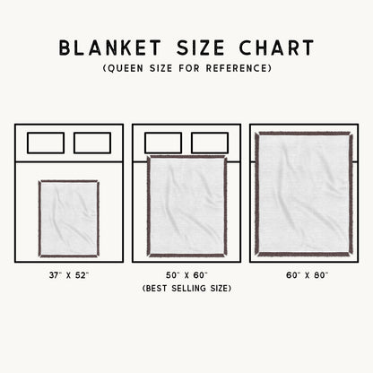His and Hers Skulls Personalized Couple Woven Blanket